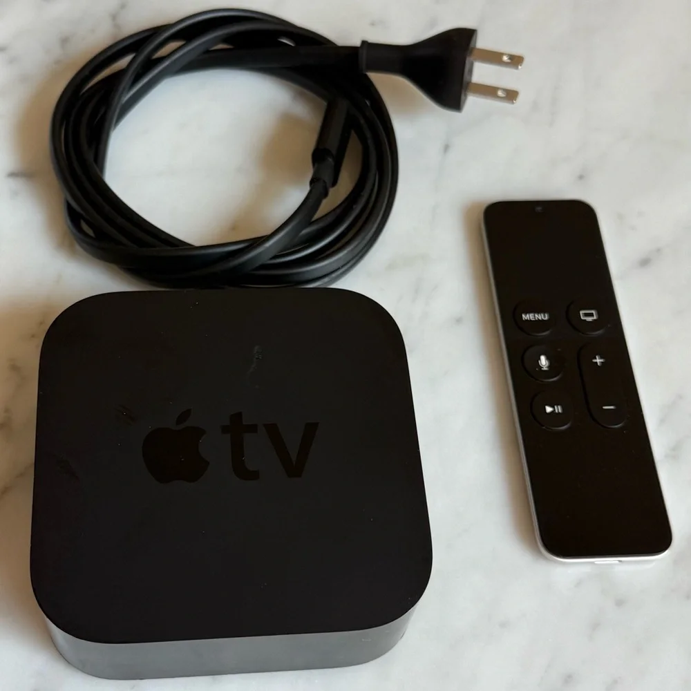 Apple TV HD 32GB A1625 MGY52LL/A Siri Remote Power Cord tvOS 26.6 Tested